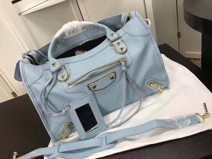 BALENCIAG巴黎世家 經典機車 原版山羊皮 包邊五金款 手提肩背斜挎包  BL1437
